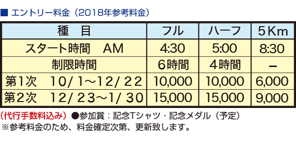 エントリー料金