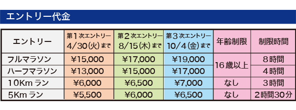 エントリー代金