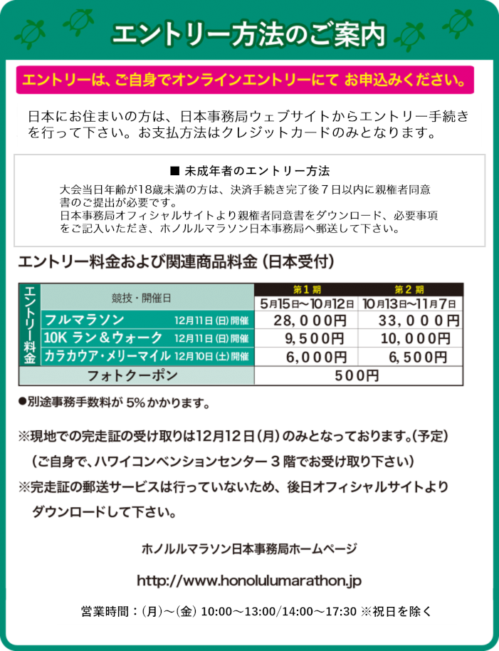 エントリー方法のご案内